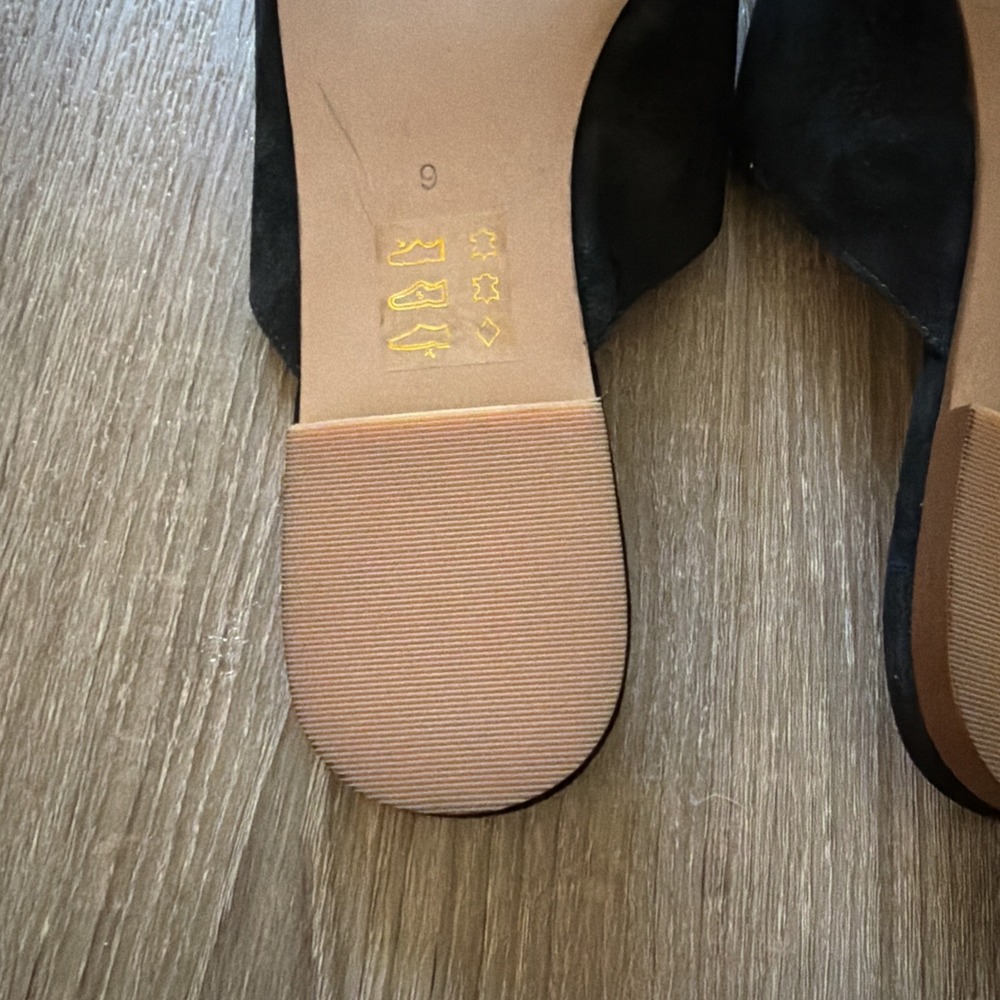 MADEWELL Women's "Remi" Black Suede Pointed Toe Slip On Mule Flats Sz 9 $90 - Picture 10 of 11
